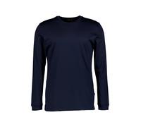 van Laack Longsleeve Herren Slim Fit Langarm Rundhals Baumwoll-Jersey blau, XL