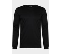van Laack Meisterwerk Slim Fit Longsleeve schwarz, Einfarbig