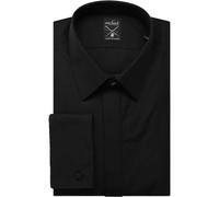 van Laack Meisterwerk Slim Fit Smokinghemd schwarz, Einfarbig