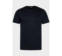 van Laack Meisterwerk Slim Fit T-Shirt Rundhals blau, Einfarbig
