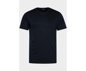 van Laack Meisterwerk Slim Fit T-Shirt Rundhals blau, Einfarbig
