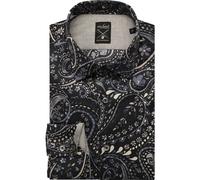 van Laack Meisterwerk Tailor Fit Hemd blau, Bedruckt