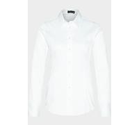 van Laack Modern Fit Bluse weiss, Einfarbig