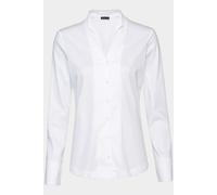 van Laack Modern Fit Bluse weiss, Einfarbig