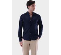 van Laack Perfect Look Slim Fit Hemd blau, Einfarbig