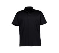 van Laack Polo-Shirt Herren Regular Fit Kurzarm Baumwolle schwarz, XXL