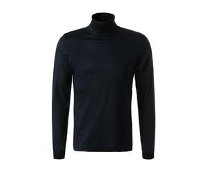 van Laack Rollkragenshirt Herren Slim Fit,Regular Fit Langarm Baumwolle blau, M