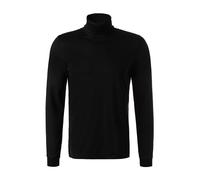 van Laack Rollkragenshirt Herren Slim Fit,Regular Fit Langarm Baumwolle schwarz, L