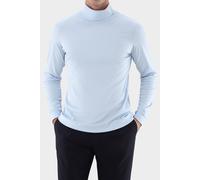 van Laack Slim Fit Rollkragenshirt blau, Einfarbig