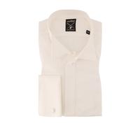 van Laack Smokinghemd Herren Slim Fit Umschlagmanschetten Baumwolle weiß, 38