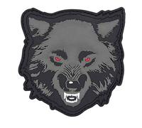 VAN OS Emblem 3D Patch Wolf, Farbe: Grau