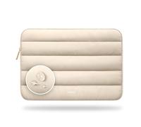 Vandel Puffy Laptop Sleeve 13-14 Zoll Laptop Hülle Beige Süße für Damen Tragetasche Laptop Cover für MacBook Pro 14 Zoll MacBook Air M2 Sleeve 13 Zoll iPad Pro 11 2,9