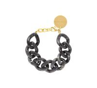 Vanessa Baroni Armband Flat Chain, granite marble, vergoldet