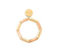 Vanessa Baroni Armband Flex gold, creme brulee marble, vergoldet