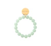 Vanessa Baroni Armband Mini Beads Flex, opaline mint, vergoldet