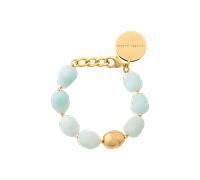 Vanessa Baroni Armband Organic Pearl, cloud marble, vergoldet