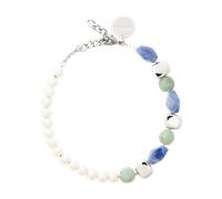 Vanessa Baroni Kette Formentera blue, versilbert