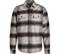 Vanguard Hemdjacke Brushed Wool Blend Karos Grau - Größe L Grau L