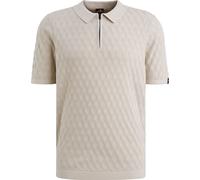 Vanguard Knitted Polo Half-Zip Ecru - Größe XXL Beige XXL