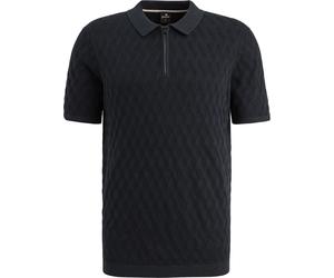 Vanguard Knitted Polo Half-Zip Marine - Größe M Dunkelblau M