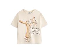 Vanilla Underground Guess How Much I Love You, Mutter Hase, Babyhasen, cremefarbenes Grafik-T-Shirt | Kurzarm-T-Shirt mit Motiv | Kinder-Rundhals-Cartoon-Top | „Rate mal, wie sehr ich Dich Liebe“