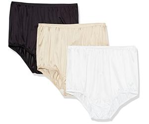 Vanity Fair Damen 3 Pack Perfectly Yours Ravissant Tailored Panty briefs underwear, White/ Black/ Nude, 34 EU
