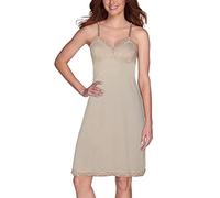Vanity Fair Damen Antistatische Nylon-Slips für Unterkleider, Größe S-5xl Voller Schlupf, Spitze, 56 cm, neutral, XL