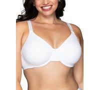 Vanity Fair Damen Beauty Rückenglättung, minimiert Brustlinie bis zu 3,8 cm, Nicht gepolsterte Körbchen bis Höhe Minimizer-BH, Undurchsichtige, Star White, 90H