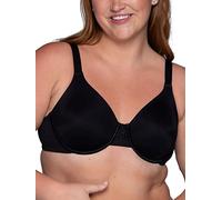 Vanity Fair Damen Beauty Back Smoothing Bra, Bust Line 1.5", Non Padded Cups Up to H Minimizer-BH, Undurchsichtige, schwarz-Midnight Black, 85E