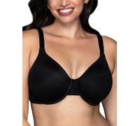Vanity Fair Damen Beauty Rückenglättung, Minimiert Brustlinie Bis zu 3,8 cm, Nicht Gepolsterte Körbchen Bis Höhe Minimizer-BH, Undurchsichtige, schwarz-Midnight Black, 80D