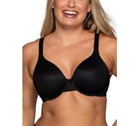 Vanity Fair Damen Full Figure Beauty Back Smoothing Bra, 4 Way Stretch Fabric, Lightly Lined Cups Up to H BH, Undurchsichtige, Bügel-Schwarz, 85C