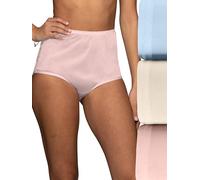 Vanity Fair Damen Perfectly Yours Slip mit hoher Taille Unterhose, VASS Blush/Haze Blue/Candleglow, 4X-Groß (3er Pack)