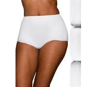 Vanity Fair Damen Perfectly Yours hoher Taille Slip, Baumwolle-3 Stück-Stern weiß, 34 (3er Pack)