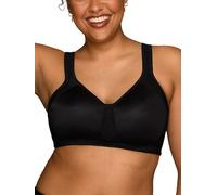 Vanity Fair Damen Sport-BHS, Atmungsaktiv, Feuchtigkeitsableitend, Gepolsterte Körbchen DD BH, Undurchsichtige, Kabellos, Schwarz, 90E
