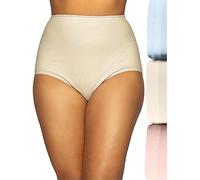 Vanity Fair Damen Underwear Perfectly Yours Traditional Cotton Brief Panties Unterhose, Ballett Pink/Candleg/Sugar Blue, Mittel