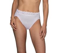 Vanity Fair Women's Flattering Lace Hi Cut Panty 13280, Star White Novelty, 2X-Large/9