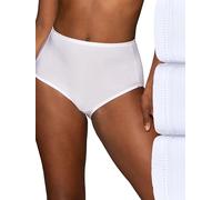 Vanity Fair Women's Illumination Brief Panties (Regular & Plus Size), 3 Pack - Star White, 7