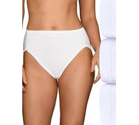 Vanity Fair Women's Illumination Hi Cut Panties (Regular & Plus Size), 3 Pack - Star White, 7