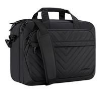 VANKEAN 17 Zoll Laptoptasche für Damen Herren Mode, TSA-freundliche Laptop tasche, wasserdichte Aktentasche für Geschäftsreisen, Schule, Arbeitstasche mit RFID-Fächern, Schwarz