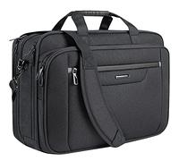 VANKEAN Laptop-Tasche Laptop-Aktentasche für bis zu 18-Zoll-Laptops XXL Wasserabweisende Gaming-Computertasche für Männer Frauen Erweiterbare Kapazität für Reisen/Geschäft/Schule - Schwarz