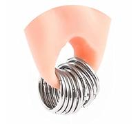 Vankula Nasenring Hoop 10 PCS aus Chirurgenstahl Segmentring Clicker 16G 10mm Ohr Tunnel Gewichte Ohrhänger Piercing Schmuck für Frauen und Männer Silber