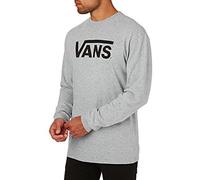 Vans_Apparel Herren Vans Classic Ls T - Shirt, Grau (Athletic Heather/Black), Small