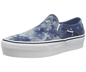 Vans Asher Plateau-Sneaker für Damen, Denim Dots Moonlight Blue White, 37 EU
