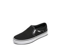 Vans Asher Unisex Sneaker, Canvas Black White, 49 EU