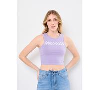 Vans - Bekleidung Check Wash Fitted Crop Tank - lila - Größe XL