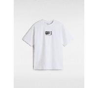 Vans - Blocked Box Lockeres T-Shirt, Herren, Weiß, Größe: L