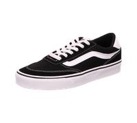 Vans Brooklyn Ls, Sneaker Herren, Wildleder Canvas Schwarz Weiß, 44 EU