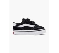Vans Unisex-Kinder Sneaker Brooklyn Ls V Veloursleder/Textil Schwarz/Weiß Größe 26 EU