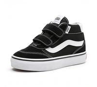 Vans Brooklyn Mid V-Sneaker für Kinder, Unisex, schwarz/weiß, 3 UK Child