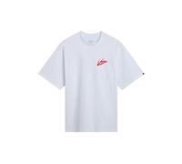 Vans Brush Script Loose Ss White/racing Red Größe: XL | Bedruckte T-Shirts Outlet | Herren | Rot